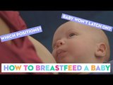 Breastfeeding Position and Latch: A Midwife Shows How To Breastfeed A Newborn Baby