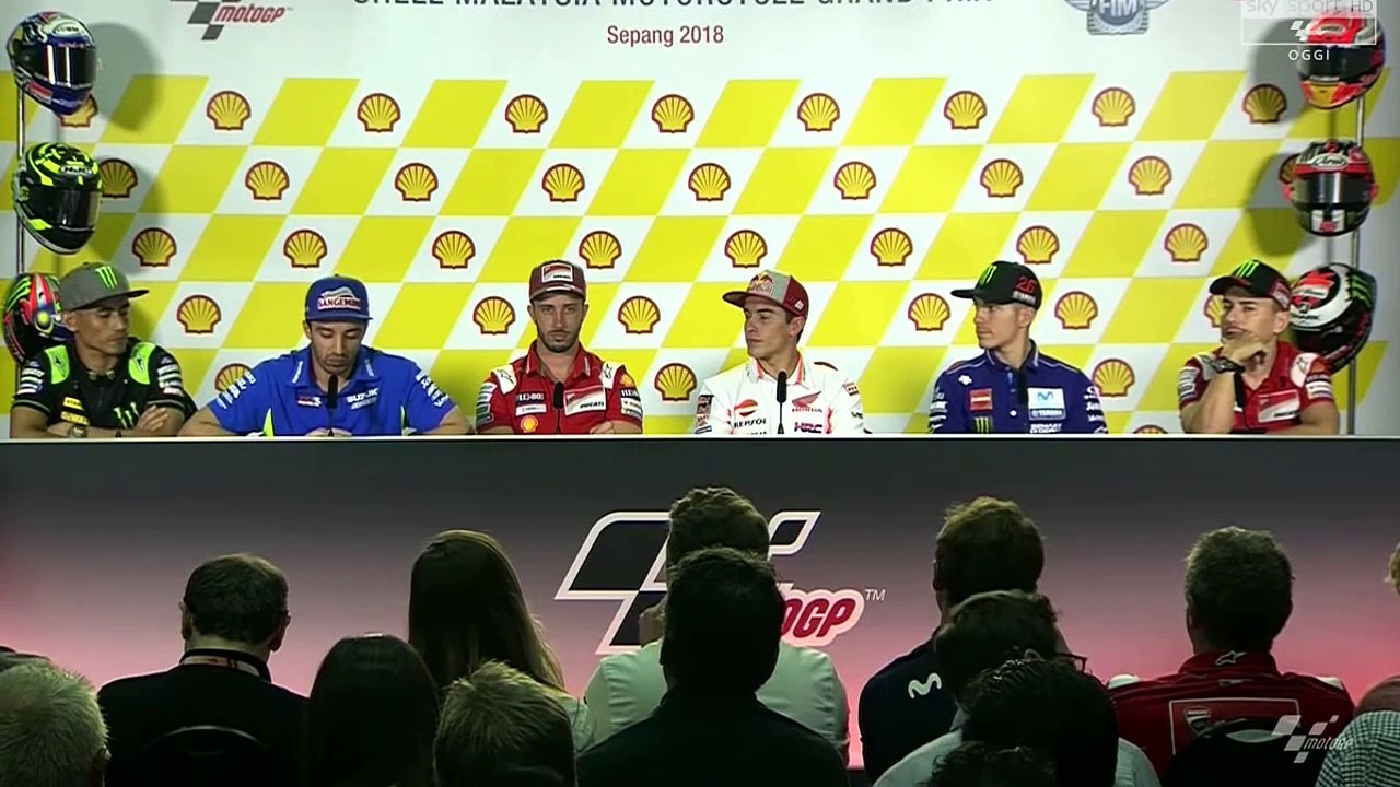 CONFERENZA STAMPA MOTOGP SEPANG MALESIA 2018