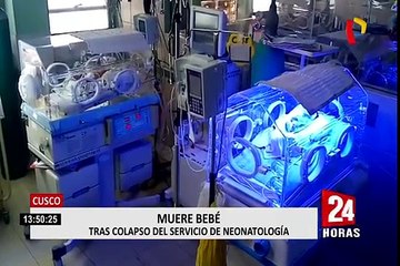 Hospital Regional del Cusco: área de neonatología colapsa y recién nacido pierde la vida