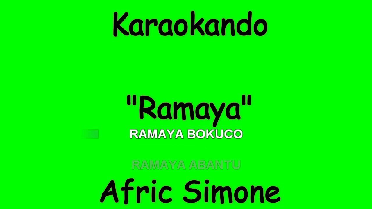 Karaoke Internazionale - Ramaya - Afric Simone...
