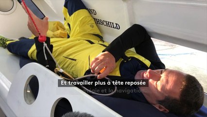 Route du Rhum,  à bord de Gitana 17, le Maxi-trimaran  barré par Sébastien Josse