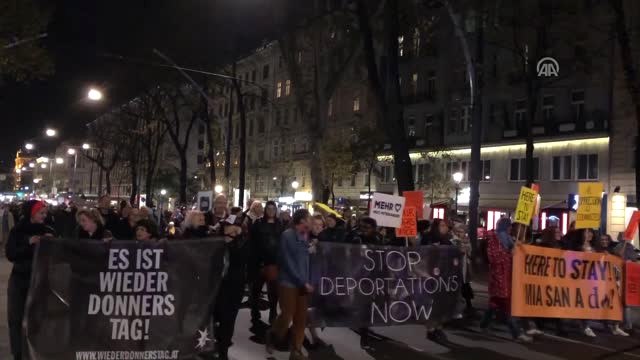 Avusturya'da Aşırı Sağcı Hükümet Karşıtı Gösteri