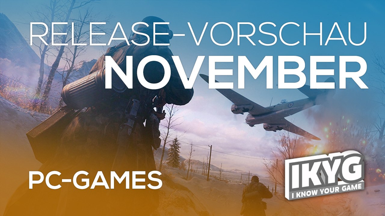 Games-release-vorschau - november 2018 - pc