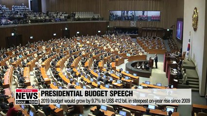 President Moon calls for bipartisan support for 2019 budget