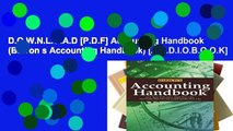 D.O.W.N.L.O.A.D [P.D.F] Accounting Handbook (Barron s Accounting Handbook) [A.U.D.I.O.B.O.O.K]
