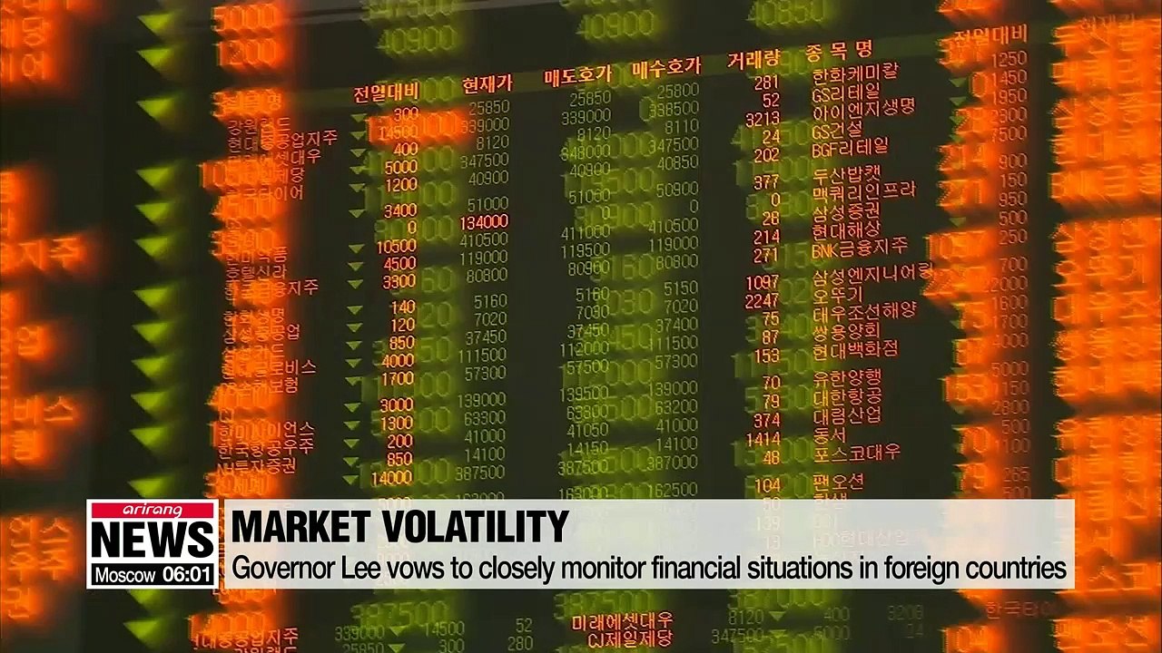 S. Korea's financial market volatility may increase: BOK chief