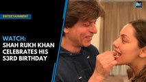 Watch: Shah Rukh Khan celebrates his 53rd birthday