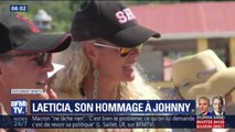 Laeticia Hallyday à Saint Barth pour rendre hommage à Johnny