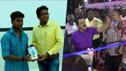 இளைஞருக்கு புது செல்போன் வாங்கி கொடுத்த சிவகுமார்- வீடியோ