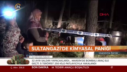 Kimyasal atık paniği yaşandı