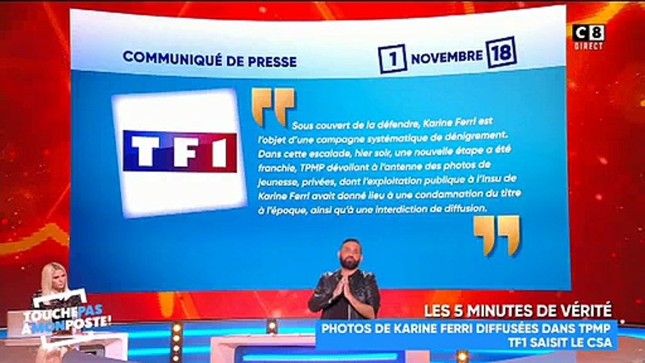 Karine Ferri - Cyril Hanouna répond aux accusations de TF1 : "Leur seul objectif est de tuer TPMP.