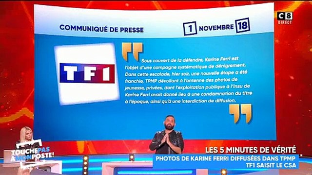 Karine Ferri - Cyril Hanouna répond aux accusations de TF1 : Leur seul objectif est de tuer TPMP.