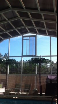 Motorized window on our Pool Enclosures