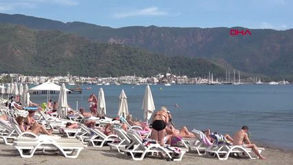 Muğla Marmaris'te Sonbaharda Deniz Keyfi