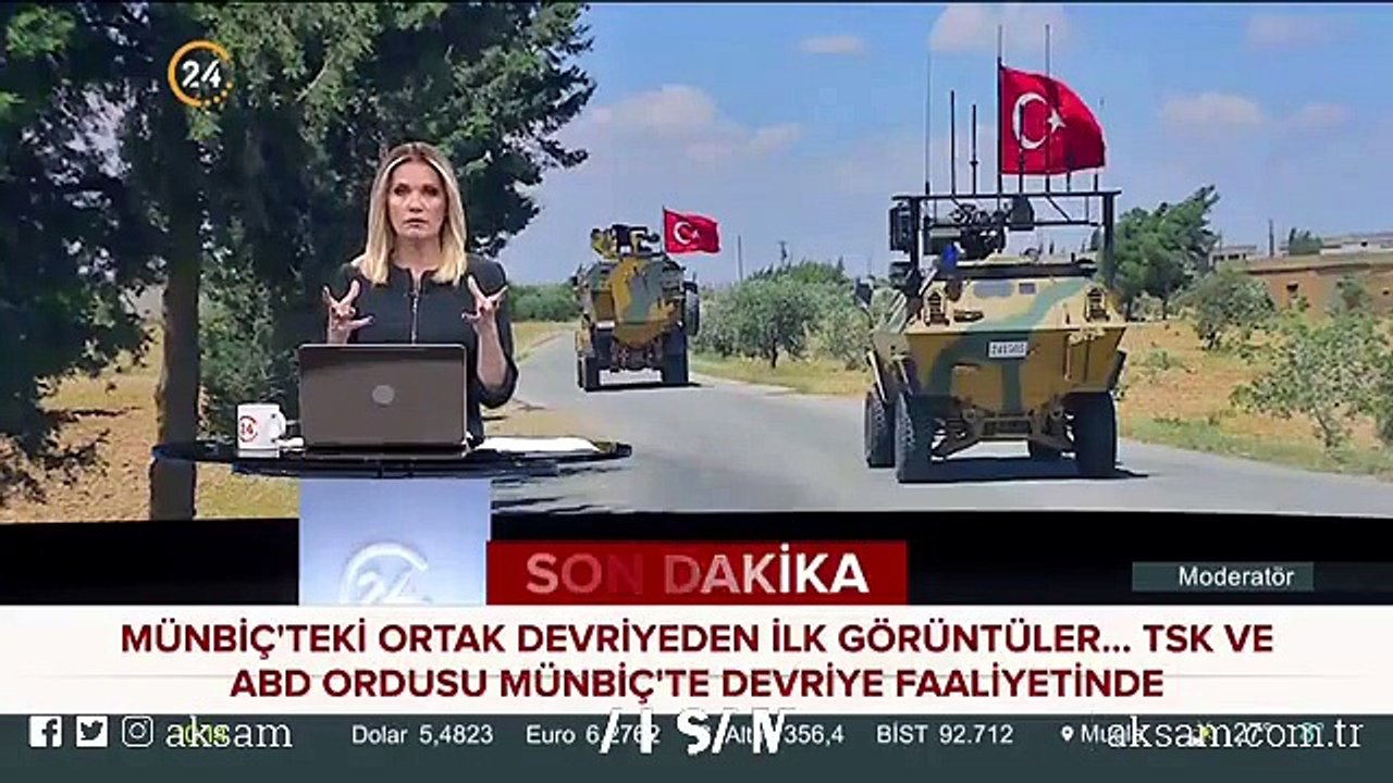 Milli Savunma Bakanlığı Münbiç’teki ortak devriye görüntülerini paylaştı