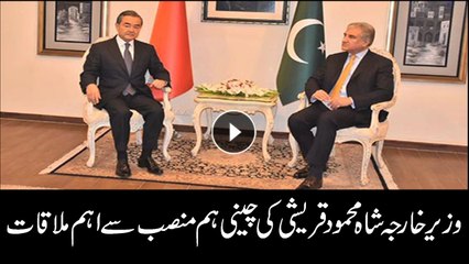 Beijing: Shah Mehmood Qureshi meets Chinese FM