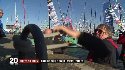 Route du Rhum : un dernier bain de foule pour les marins solitaires