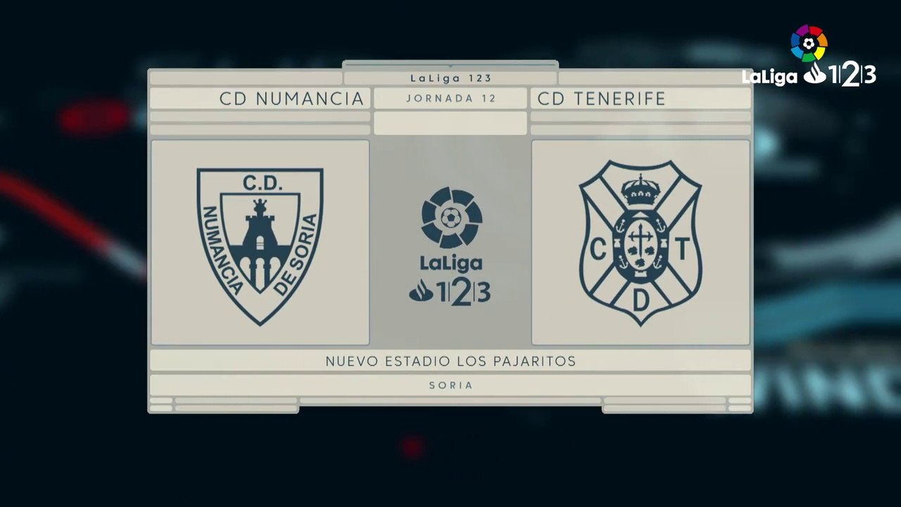 LaLiga 123 (J12) 2018/2019: Resumen y goles en el Numancia 2-0 Tenerife