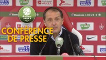 Conférence de presse Stade Brestois 29 - Red Star  FC (1-1) : Jean-Marc FURLAN (BREST) - Faruk HADZIBEGIC (RED) - 2018/2019