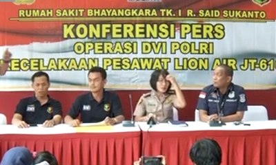 Tim DVI Paparkan Proses Identifikasi Korban Lion Air