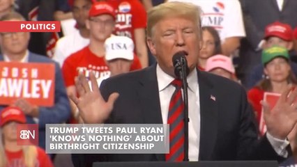 Trump Gives Paul Ryan A No Nothing Tweet