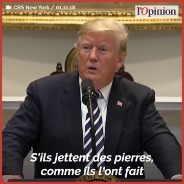 «Les soldats tireront» : Donald Trump durcit son discours anti-migrants juste avant les élections de mi-mandat