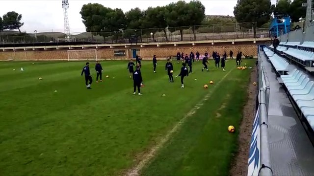 Entrenamiento del Real Zaragoza (02/11/2018)