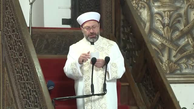 Diyanet İşleri Başkanı Erbaş, Ulu Cami'de Hutbe Verdi (2)