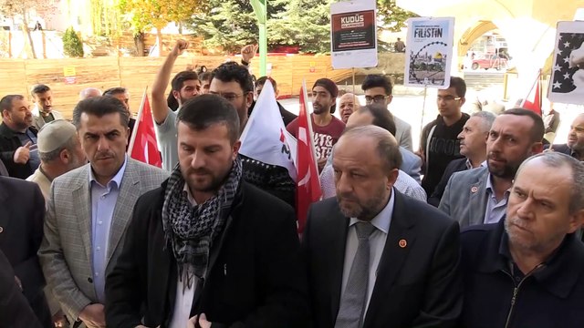 Şehit Filistinliler için gıyabi cenaze namazı kılındı - AFYONKARAHİSAR