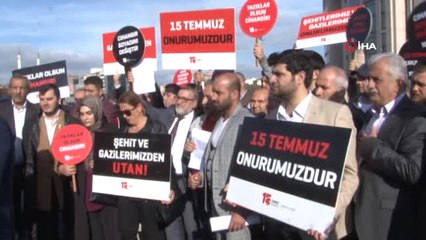 15 Temmuz Derneği Üyeleri Sp Milletvekili Cihangir İslam'ı Protesto Etti