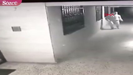 İzmir sapığının kadının peşinden koştuğu anlar kamerada