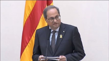 Torra valora las peticiones de condena para los líderes del procés en prisión.