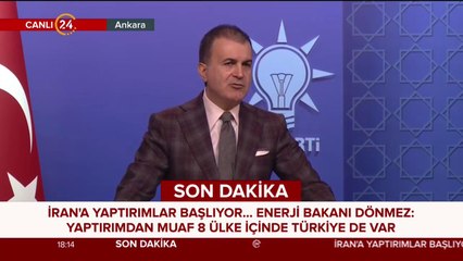 AK Parti Sözcüsü Çelik açıklamalarda bulunuyor