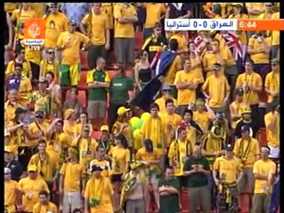 الشوط الاول مباراة العراق و استراليا 3-1 كاس اس...