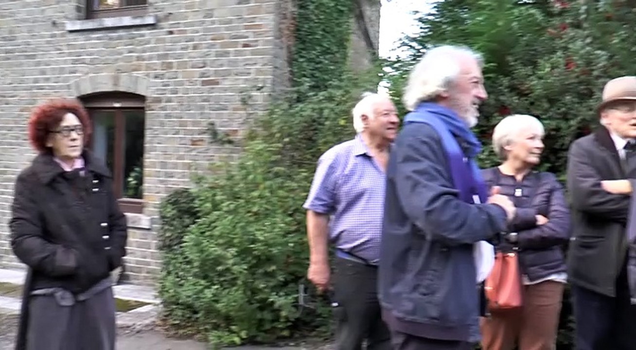 Inauguration de la fontaine de Sart après restauration
