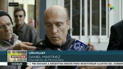 Intendente de Montevideo visita a trabajadores en huelga de hambre