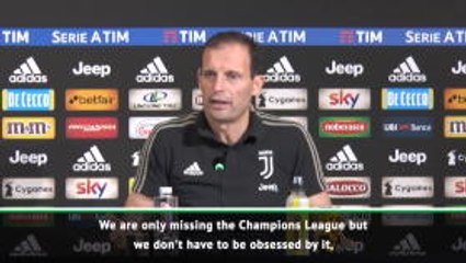 Скачать видео: Juventus aren't obsessed about winning Champions League - Allegri