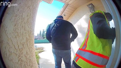 Thieves Caught and Confronted by Doorbell Camera