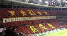 Galatasaraylı Taraftarlar, Dev Derbi Öncesi Türk Telekom Stadyumunda Görsel Şov Yaptı