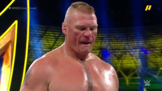 بروك ليسنر يفوز على رون سترومان في مواجهة شرسة بـ #WWECrownJewel