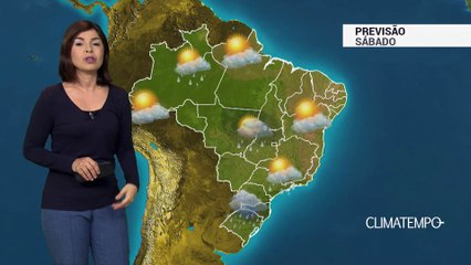 Previsão Brasil – Muita instabilidade no Sul, SE e CO