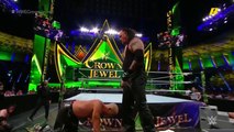 تريبل إتش يتلقى ضربة قاسية من كين في مواجهة الأساطير بـ #WWECrownJewel
