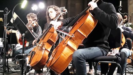 Répétition du concert du centenaire de l'Armistice dans la cathédrale de Strasbourg