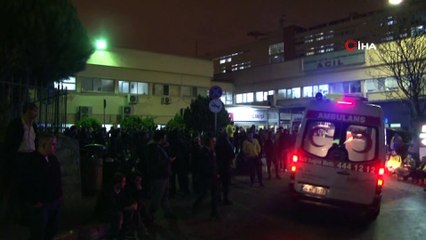 Taraftarlar derbiyi bıraktı hastaneye akın etti