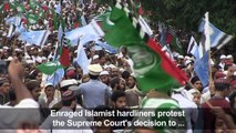 Blasphemy protests persist over Asia Bibi's acquittal