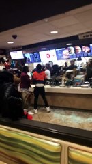 Fast Food Workers and Customers Brawl