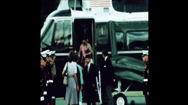 Presiden Soeharto Berkunjung Ke Camp David disambut Presiden AS Gerald Ford 5 Juli 1975