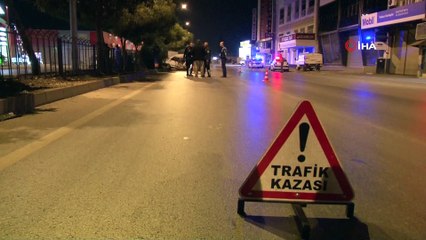 Hurdaya dönen araçtan yara almadan çıktı polise mukavemetten gözaltına alındı