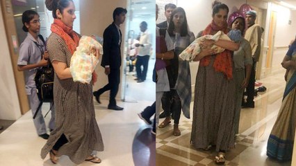 Sania Mirza spotted at Hospital with baby boy Izhaan Malik; check out here | FilmiBeat