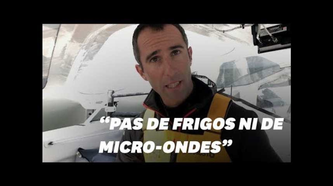 Sur la route du Rhum, Armel Le Cléac'h se nourrie avec les moyens du bord
